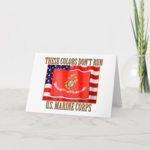 USMC Greeting Card