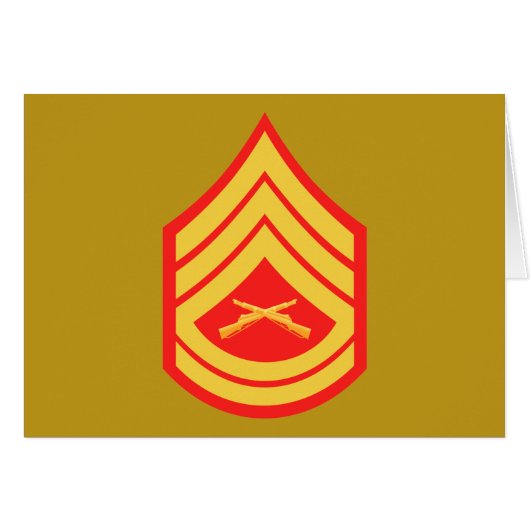 USMC GySgt Gunnery Sergeant E-7 Cards (Front Horizontal)