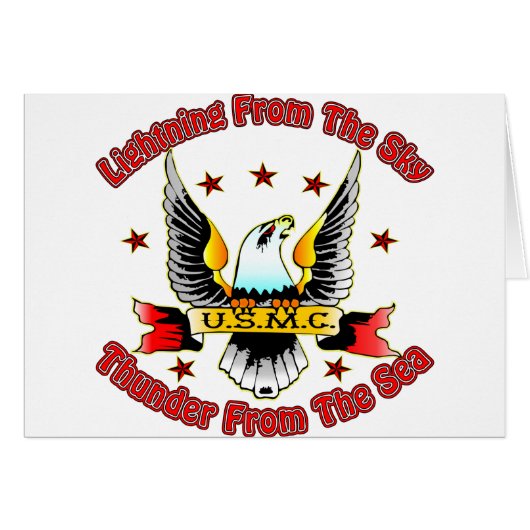 USMC Lightning From The Sky Thunder From The Sea (Front Horizontal)