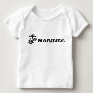 USMC Logo - Black Baby T-Shirt