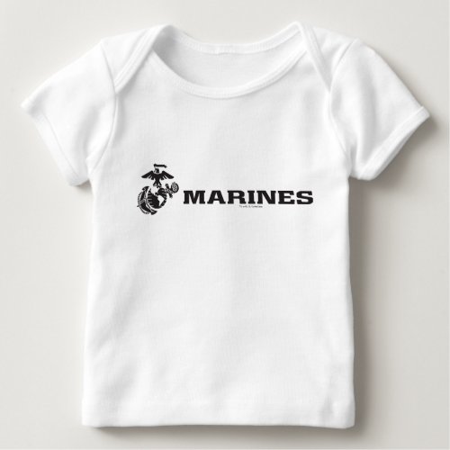 USMC Logo _ Black Baby T_Shirt