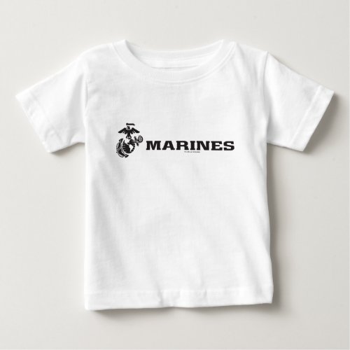 USMC Logo _ Black Baby T_Shirt