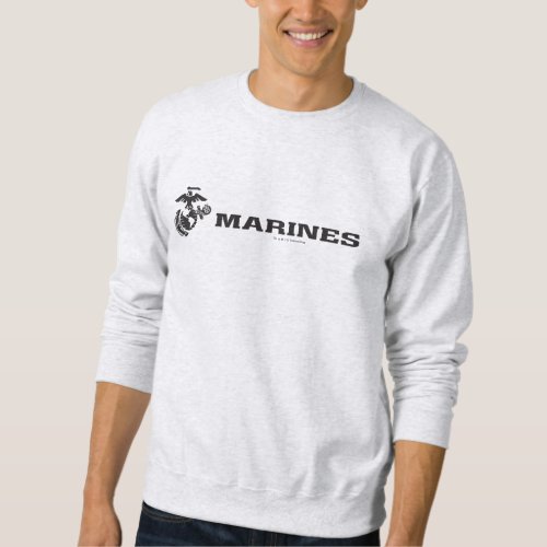 USMC Logo _ Black Sweatshirt