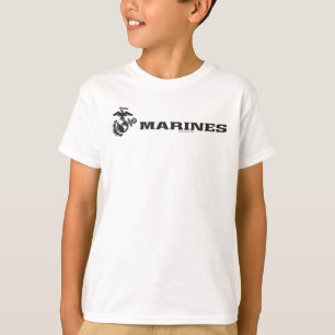 USMC Logo - Black T-Shirt