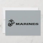 USMC Logo Stacked Black Logo (Front)