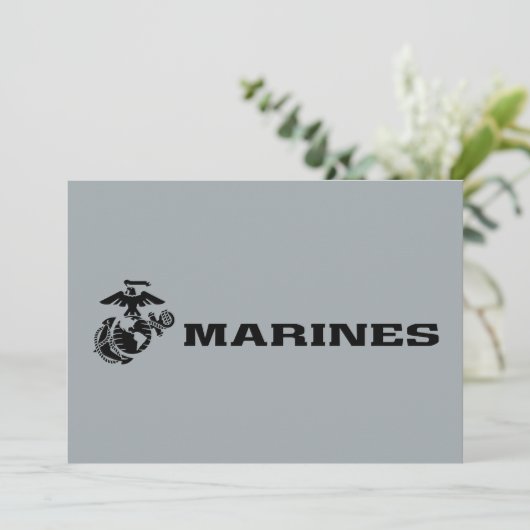USMC Logo Stacked Black Logo (Standing Front)