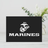 USMC Logo Stacked - White (Standing Front)
