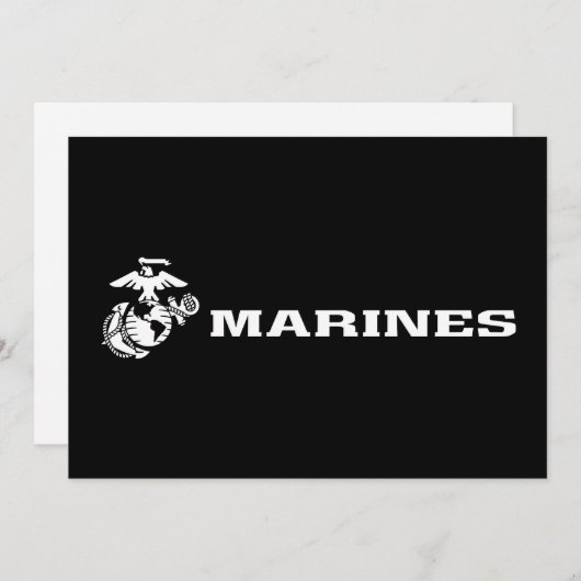 USMC Logo - White (Front/Back)