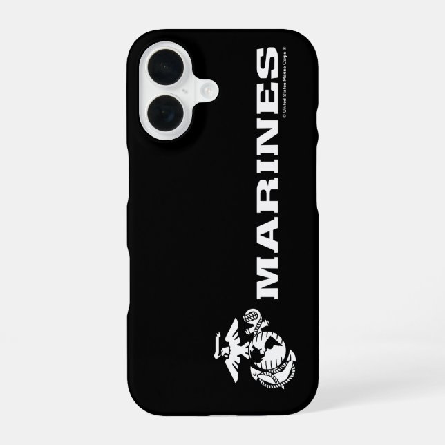 USMC Logo - White Iphone Case (Back)