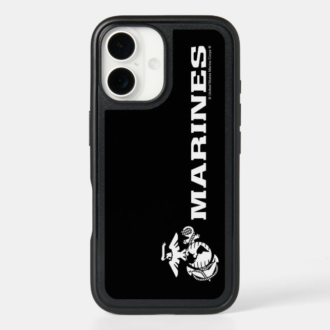 USMC Logo - White Otterbox iPhone Case (Back)