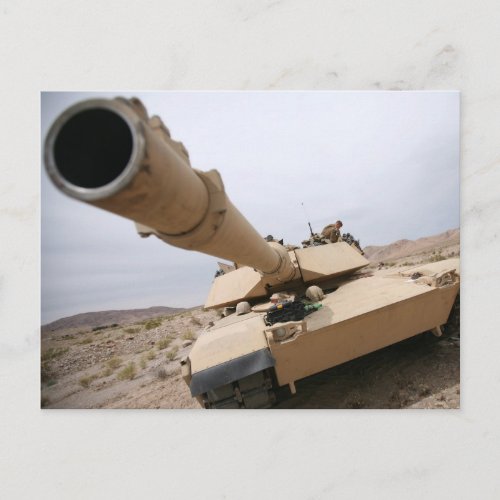 USMC M1 Abrams Postcard