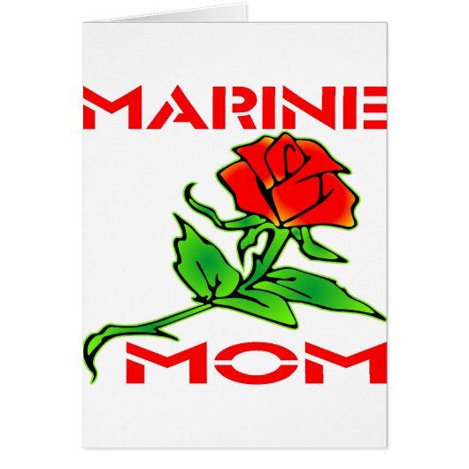 USMC Marine Mom Rose Cards (Front)