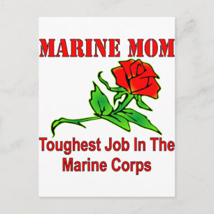 USMC Marine Mom Toughest Job In The Marine Corps Postcard