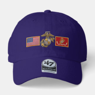 USMC Patriot Triple Patch 47 Brand Hat