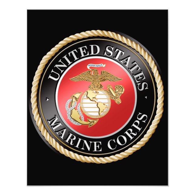USMC Photo Enlargement Print (Front)
