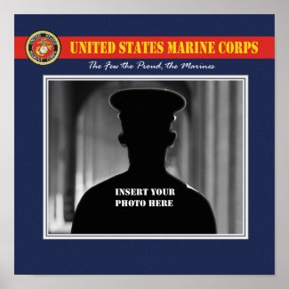 USMC Portrait Photo Page Poster