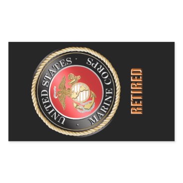 USMC Rectangle Stickers USMC Rectangle Stickers