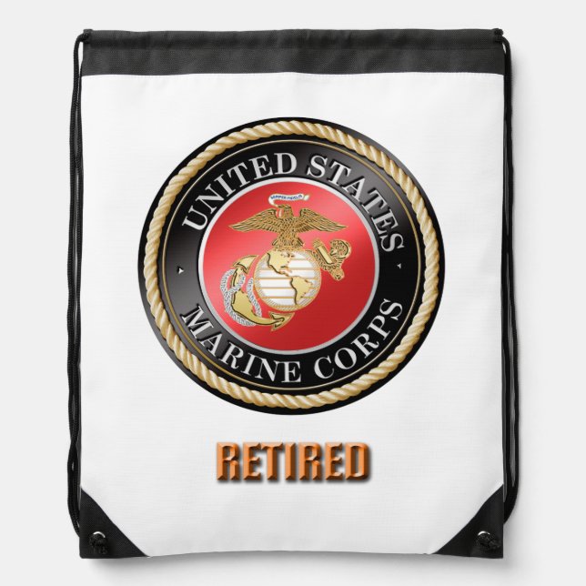 USMC Retired Drawstring Backpack (Front)
