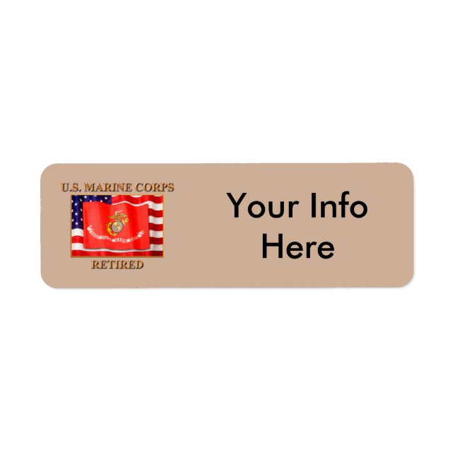 USMC Retired Label (Front)