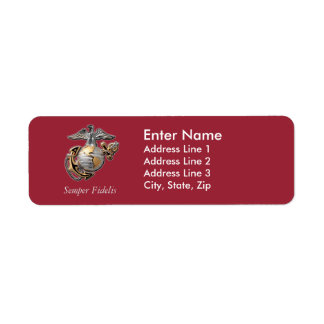 USMC Return Address Labels