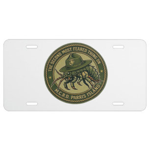 USMC Sand Flea Drill Instructor License Plate