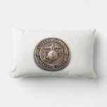 Usmc Seal And Chesty Double-sided Lumbar Pillow at Zazzle