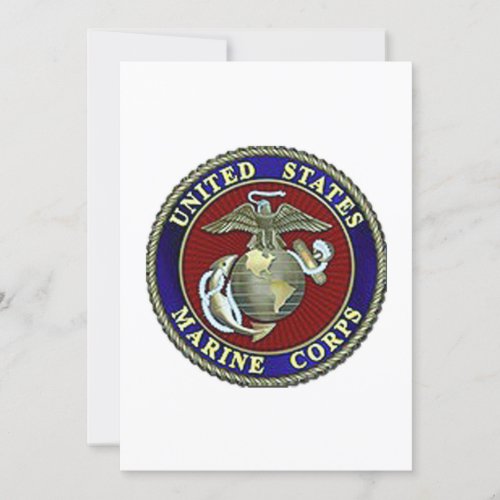 USMC Seal Customizable Card for Any Occassion