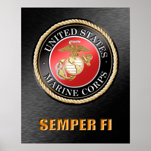 USMC Semper Fi Poster