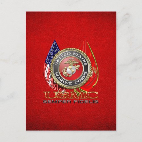 USMC Semper Fi Special Edition 3D Postcard