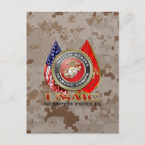 USMC Semper Fi Special Edition 3D Postcard