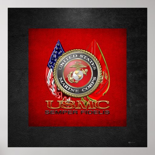 USMC Semper Fi [Special Edition] [3D] Poster | Zazzle