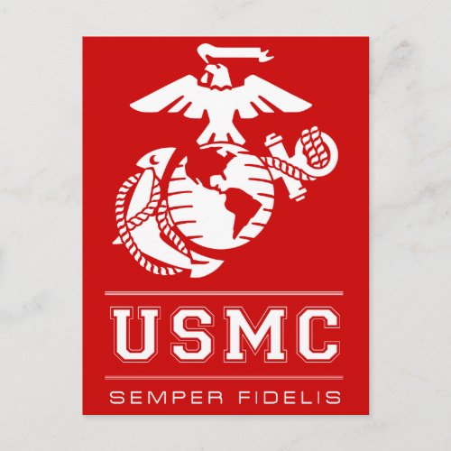 USMC Semper Fidelis Semper Fi Postcard