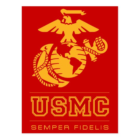 USMC Semper Fidelis [Semper Fi] Postcard | Zazzle.com