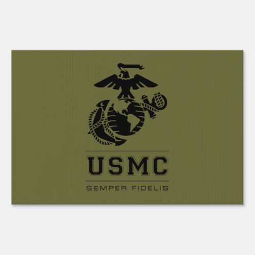 USMC Semper Fidelis Semper Fi Yard Sign