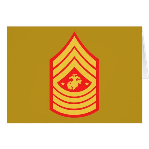 USMC SMMC Sergeant Major of the Marine Corps E_9