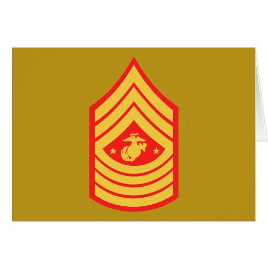 USMC SMMC Sergeant Major of the Marine Corps E-9 (Front Horizontal)