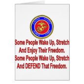 USMC Some People Defend That Freedom (Front)
