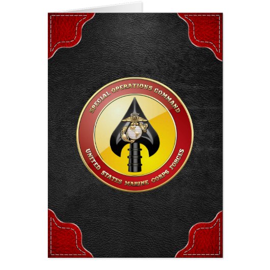 USMC Special Operations Command (MARSOC) [3D] Cards (Front)