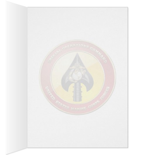 USMC Special Operations Command (MARSOC) [3D] Cards (Inside (Right))