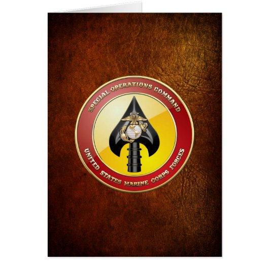 USMC Special Operations Command (MARSOC) [3D] Cards (Front)
