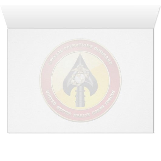 USMC Special Operations Command (MARSOC) [3D] Cards (Inside Horizontal (Bottom))