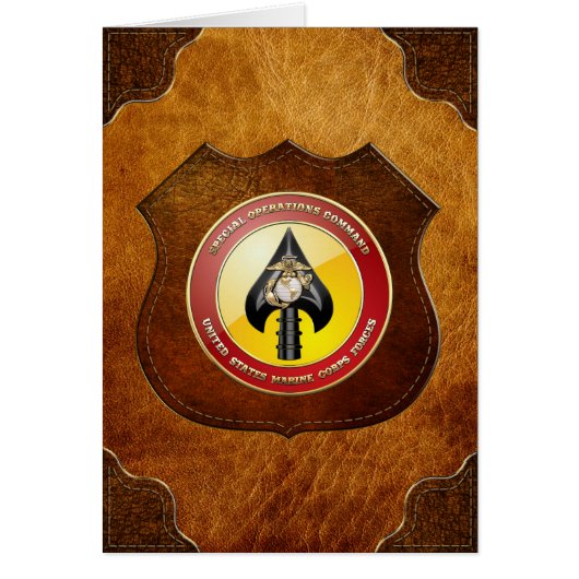 USMC Special Operations Command (MARSOC) [3D] Cards (Front)