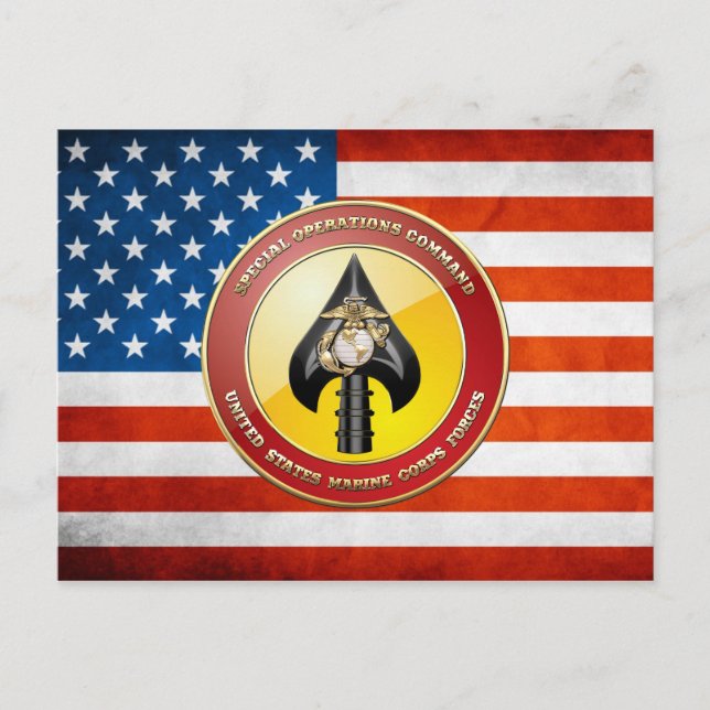 USMC Special Operations Command (MARSOC) [3D] Postcard (Front)