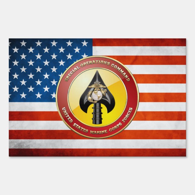 USMC Special Operations Command (MARSOC) [3D] Sign (Front)