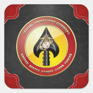 USMC Special Operations Command (MARSOC) [3D] Square Sticker