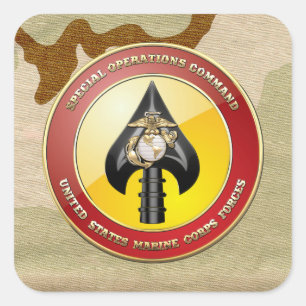 USMC Special Operations Command (MARSOC) [3D] Square Sticker