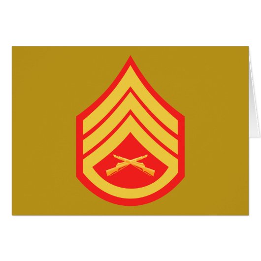 USMC SSgt Staff Sergeant E-6 Cards (Front Horizontal)