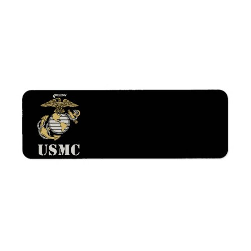USMC stencil Label