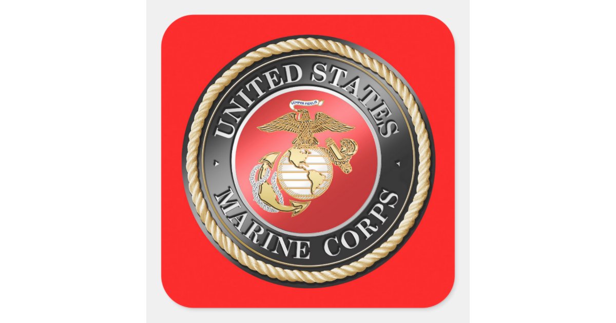 USMC STICKER Zazzle