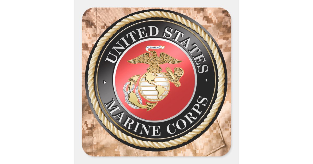 USMC Stickers Zazzle